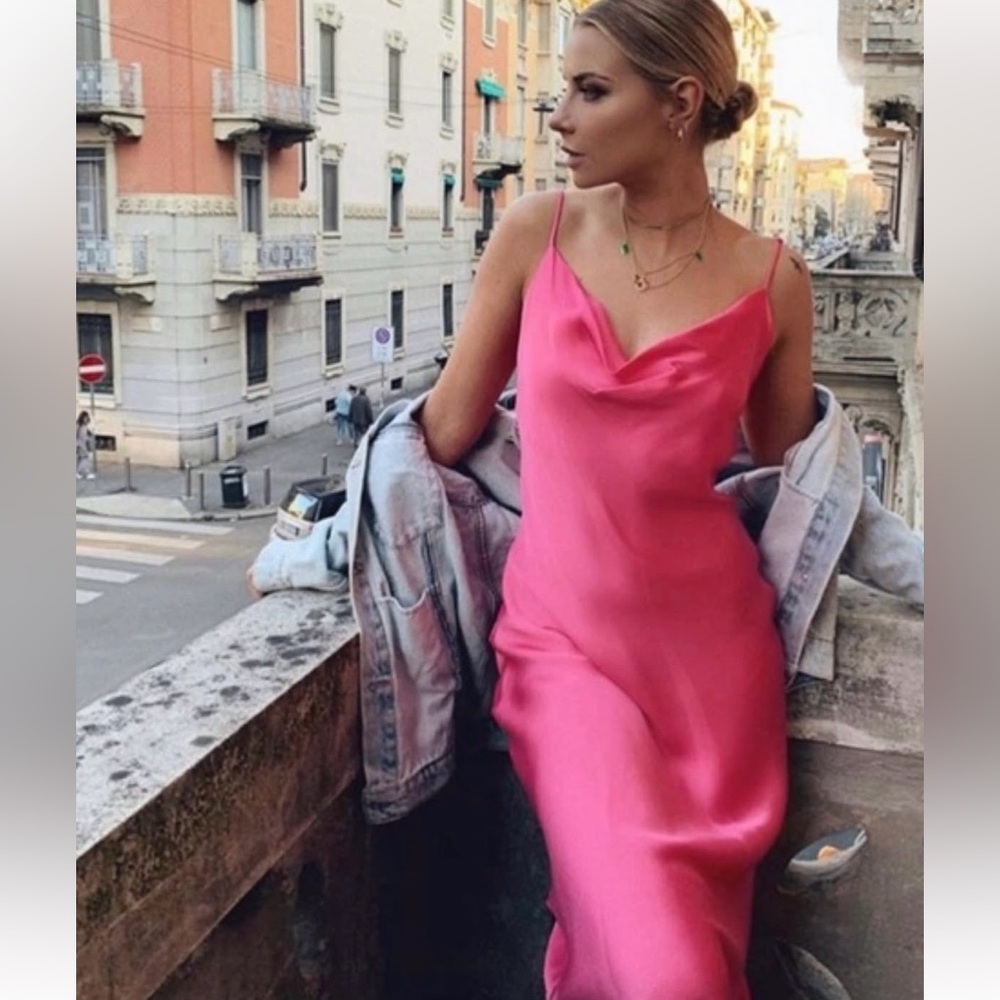 Pink Zara Slip Dress